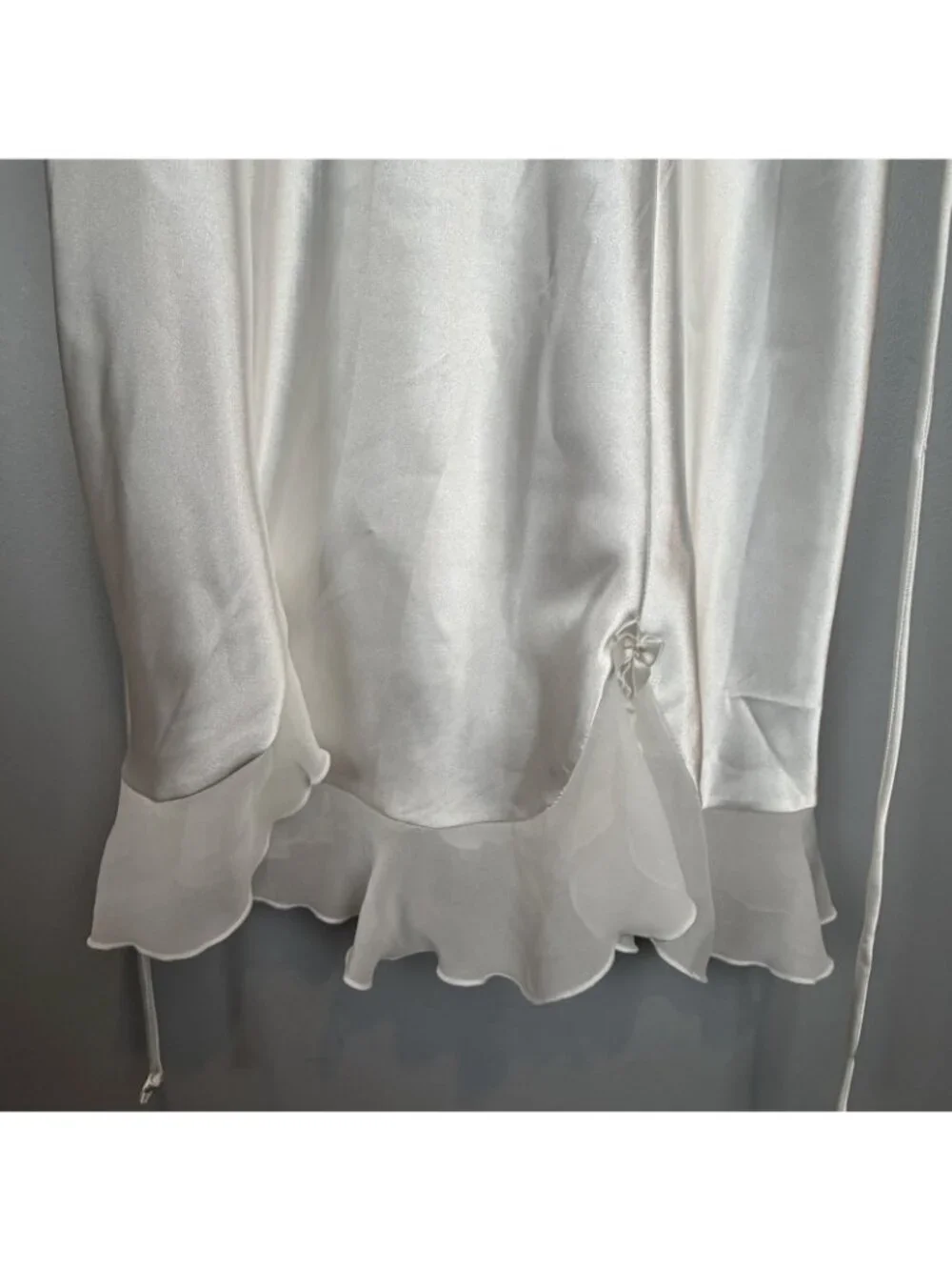 Embellished Ivory Gown Bridal Chemise Lingerie Babydoll Lace Wedding Small NWT